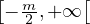 [ m-    [
− 2 ,+ ∞