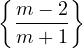 {m − 2}
 -----
 m + 1
