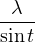  λ
----
sin t